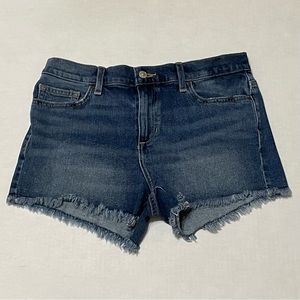 Joe's Jeans Andreea Cut Off Medium Wash Raw Hem Denim Shorts Women's Size 29